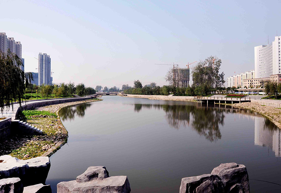 驻马店市冷水河两岸景观